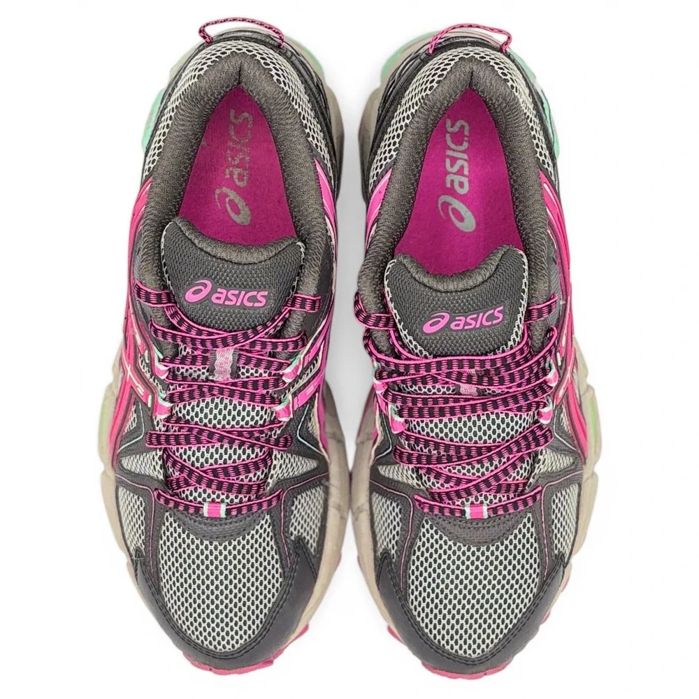 ASICS Gel Kahuna 8 Womens 6.5 Gray Pink‎ Running Shoes Athletic Comfort Training